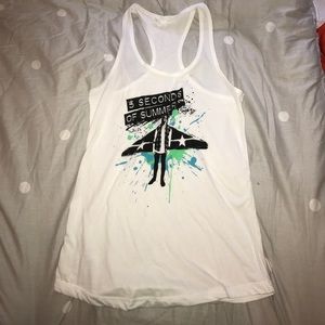 5 Seconds of Summer White Tour Tank Top