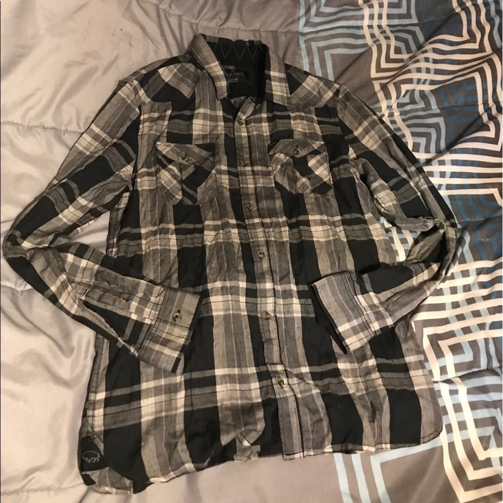 David Bitton Buffalo button down shirt