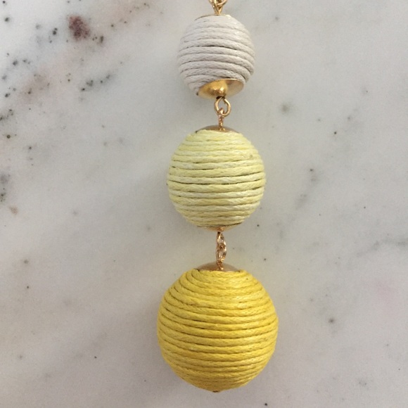"Libby" Earrings || Yellow & White Ombré Bon Bon - Picture 5 of 9