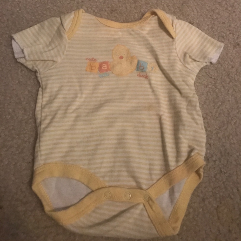 Newborn duck onesie
