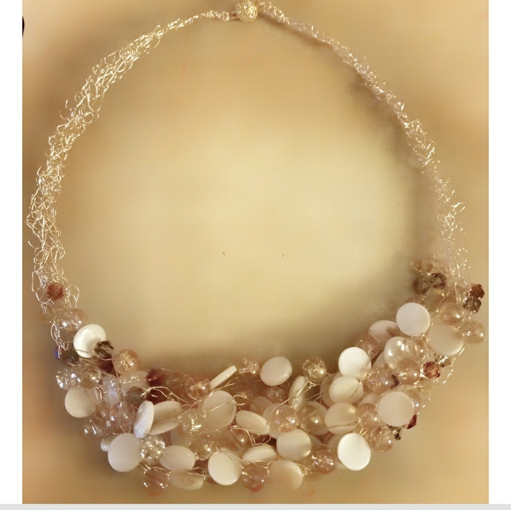 Handmade Wire Crochet Necklace