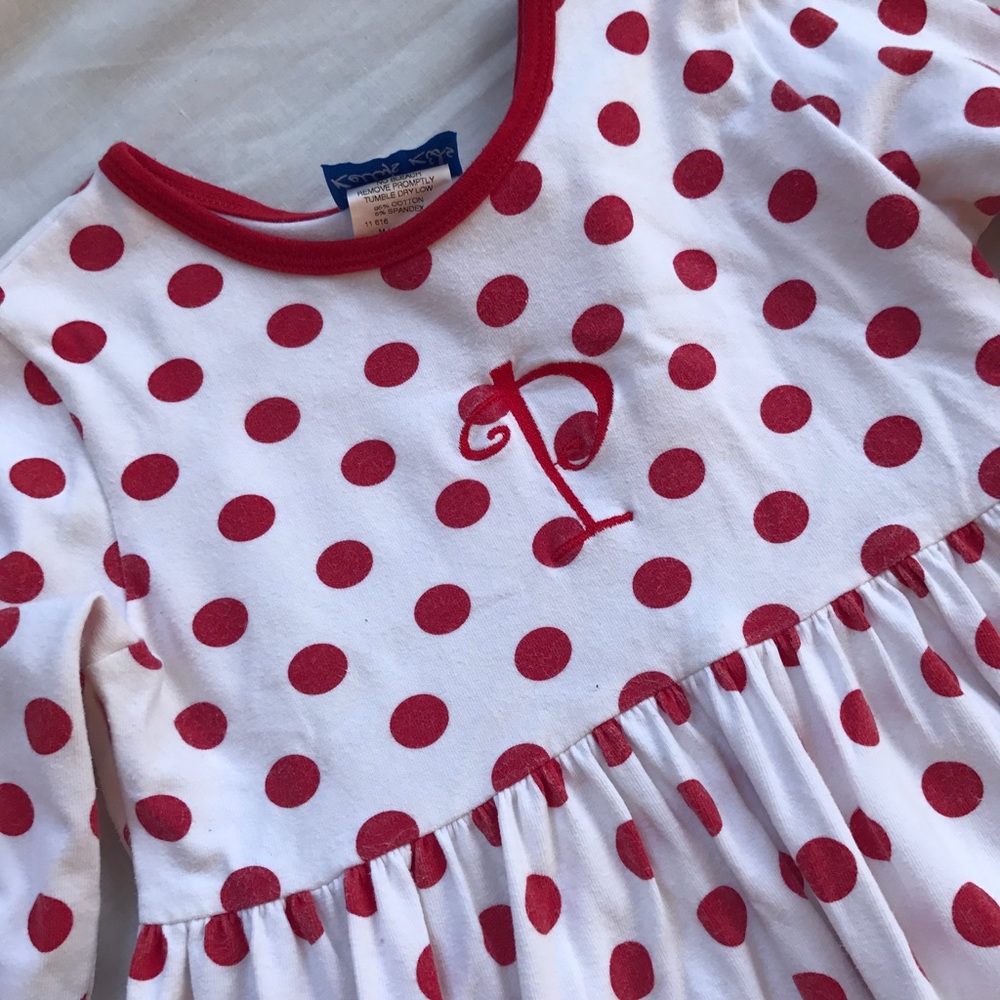 🔴 Red Polka Dot dress, size M (7-8)