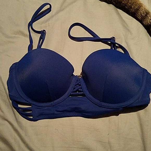 Victoria's secret midi Beach bandeau blue 32C - Picture 2 of 2