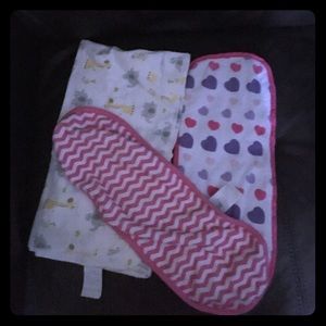 Child of Mine: 2 burping cloths and five blankets