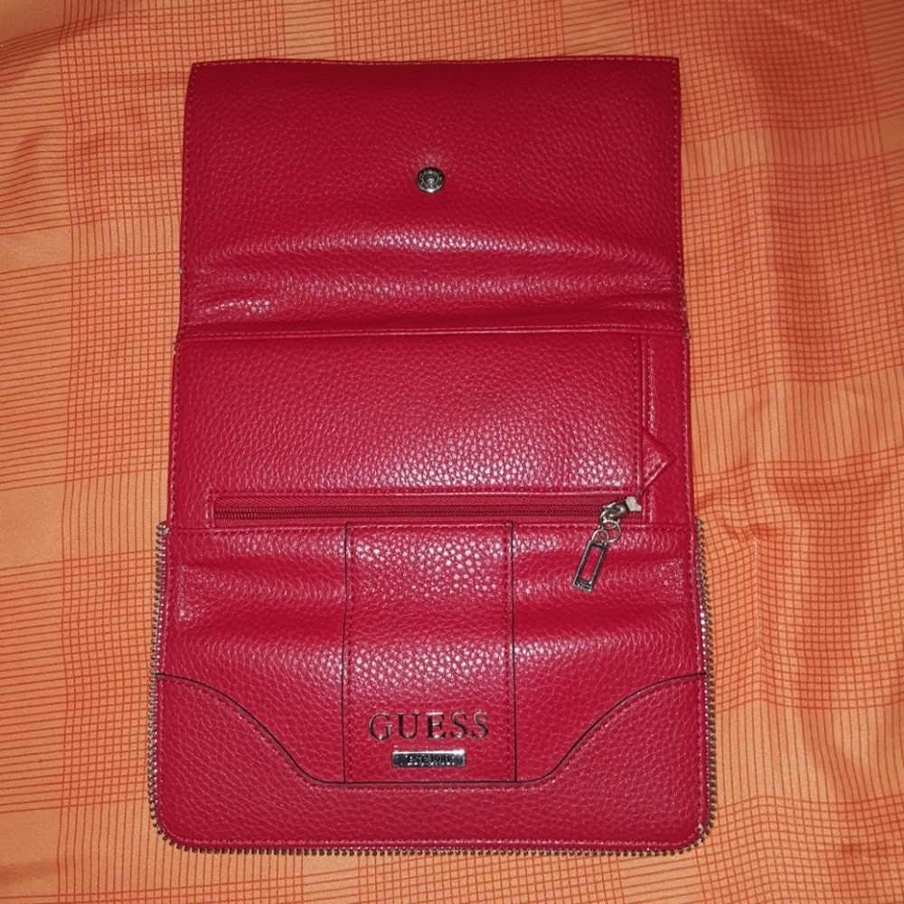 Red Guess wallet