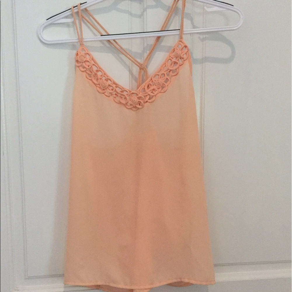 Peach colored blouse