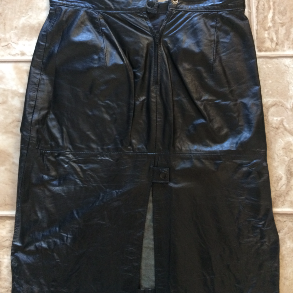 Vintage Leather Skirt