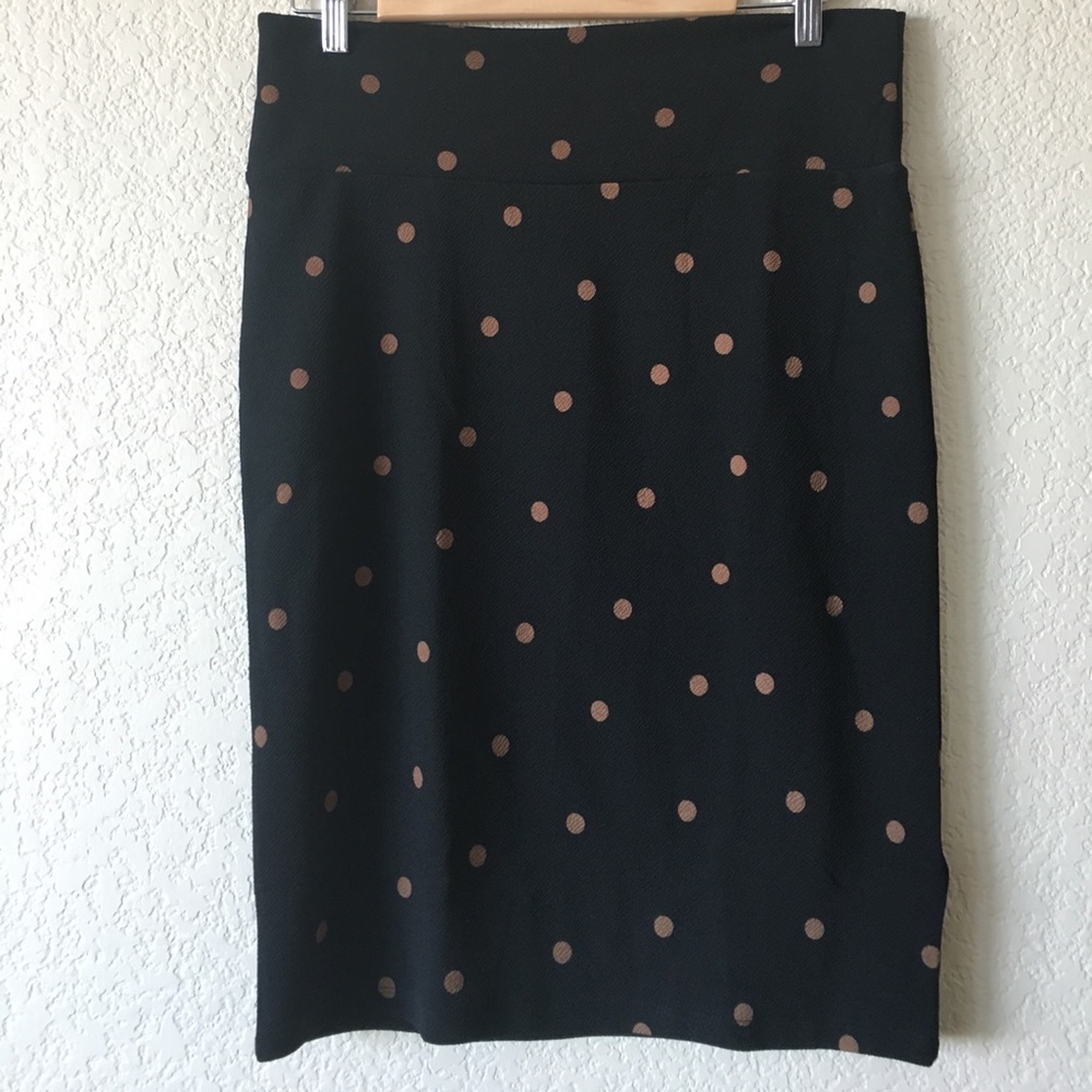 Black polka dot Lularoe Cassie