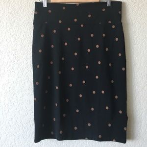 Black polka dot Lularoe Cassie