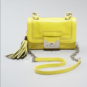 Diane Von Furstenberg yellow mini Harper bag