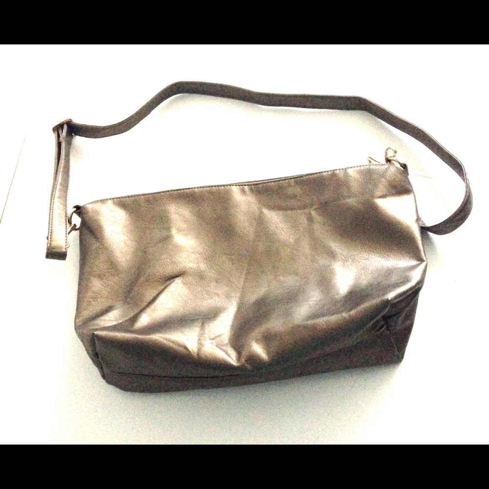 Liz Soto M. Frederic pewter large handbag