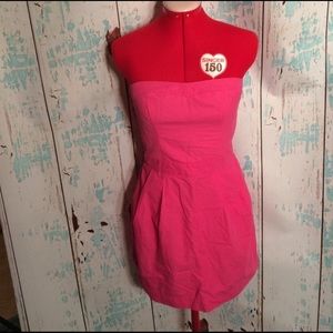 Abercrombie and Fitch Hot Pink Strapless Dress