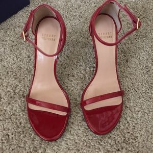 Stuart Weitzman Nudistsong Ankle Strap Heels