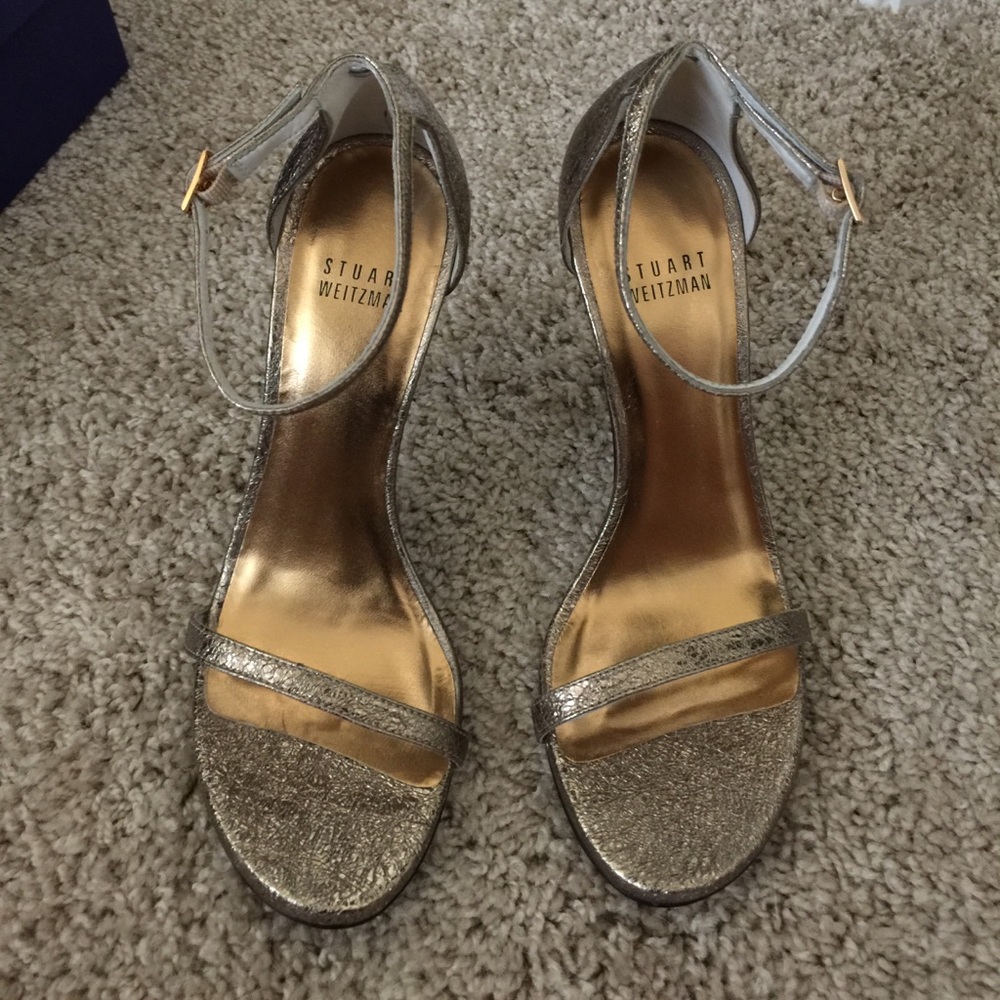 Stuart Weitzman Nudist Ankle Strap Heels
