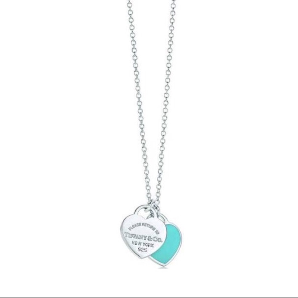 Tiffany&Co. Mini Double Heart Necklace MAKE OFFERS