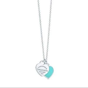 Tiffany&Co. Mini Double Heart Necklace MAKE OFFERS
