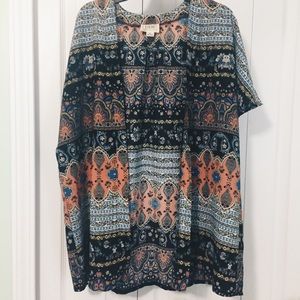 boho silky kimono