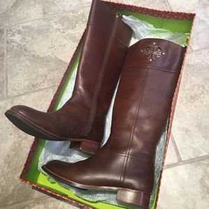 Tory Burch riding boot brown 7.5