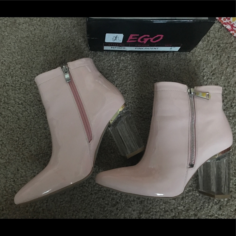 Pink Boot W/ Clear Heel - Picture 6 of 7