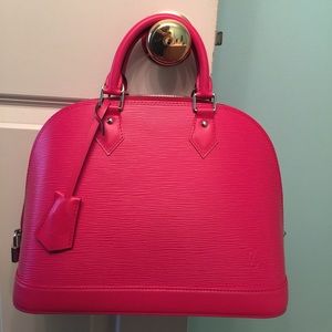 Louis Vuitton hot pink Alma epi