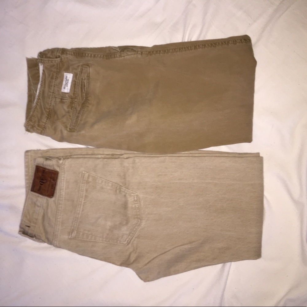 A&F khakis.