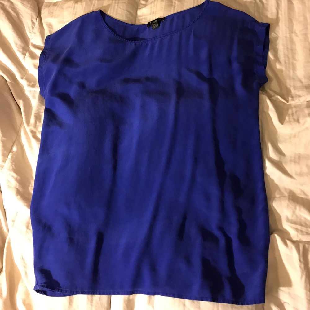 Royal blue forever 21 dress shirt
