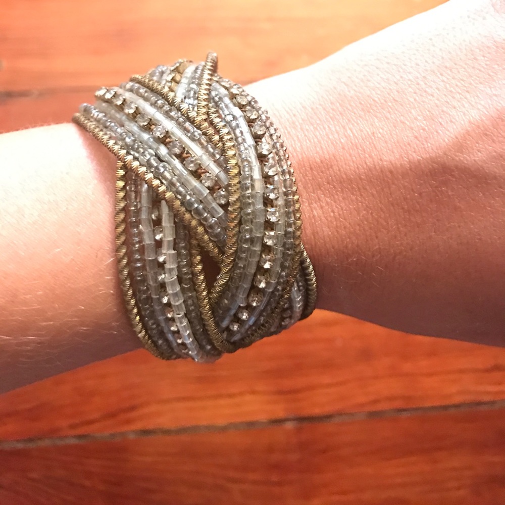 Diamond Beaded Cuff