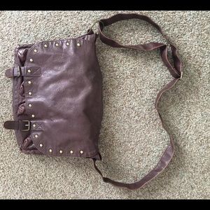Brown shoulder purse