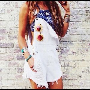 ◾️NEW!◾️RESTOCKED!◾️ White denim overalls from LF