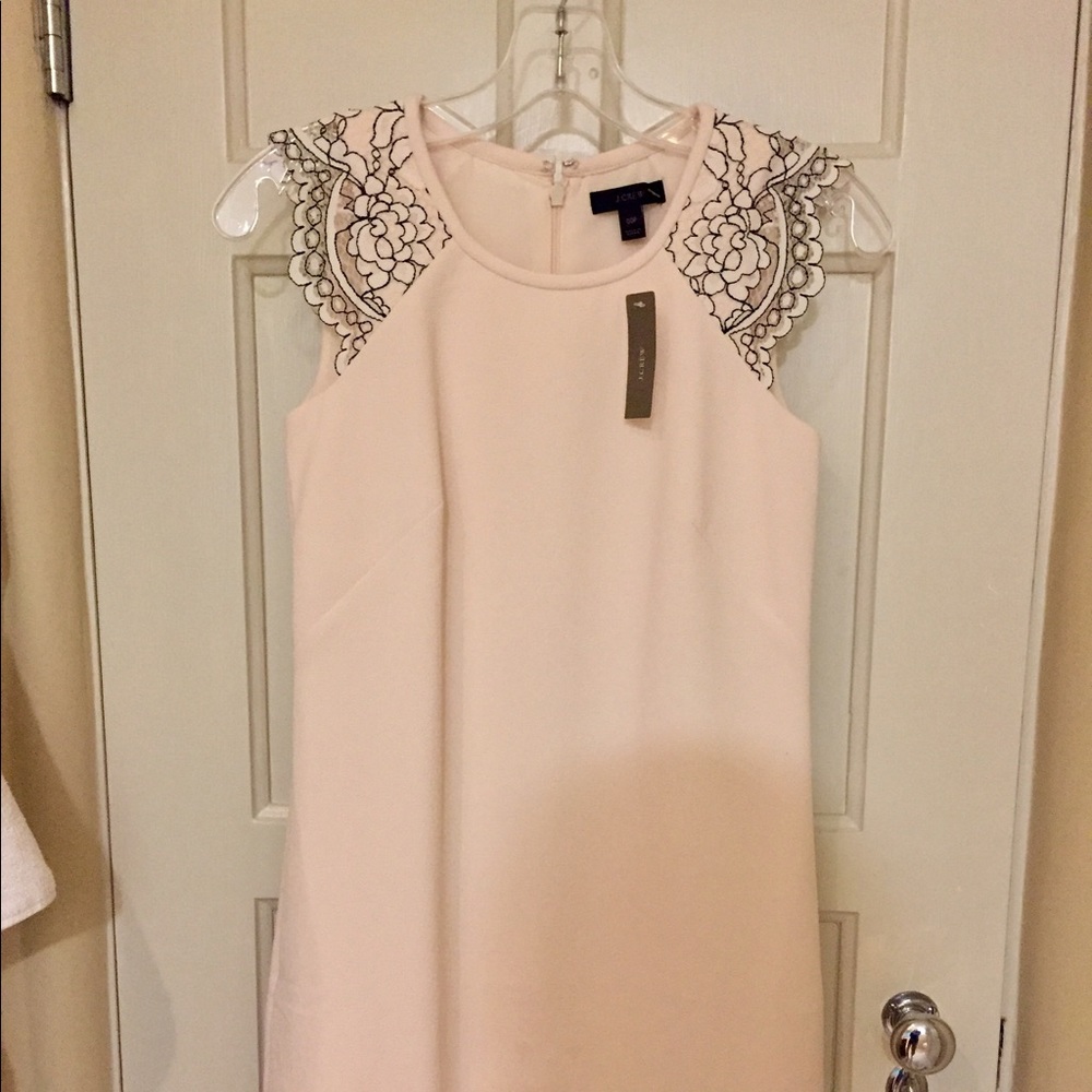 Jcrew dress with lace cap sleeve