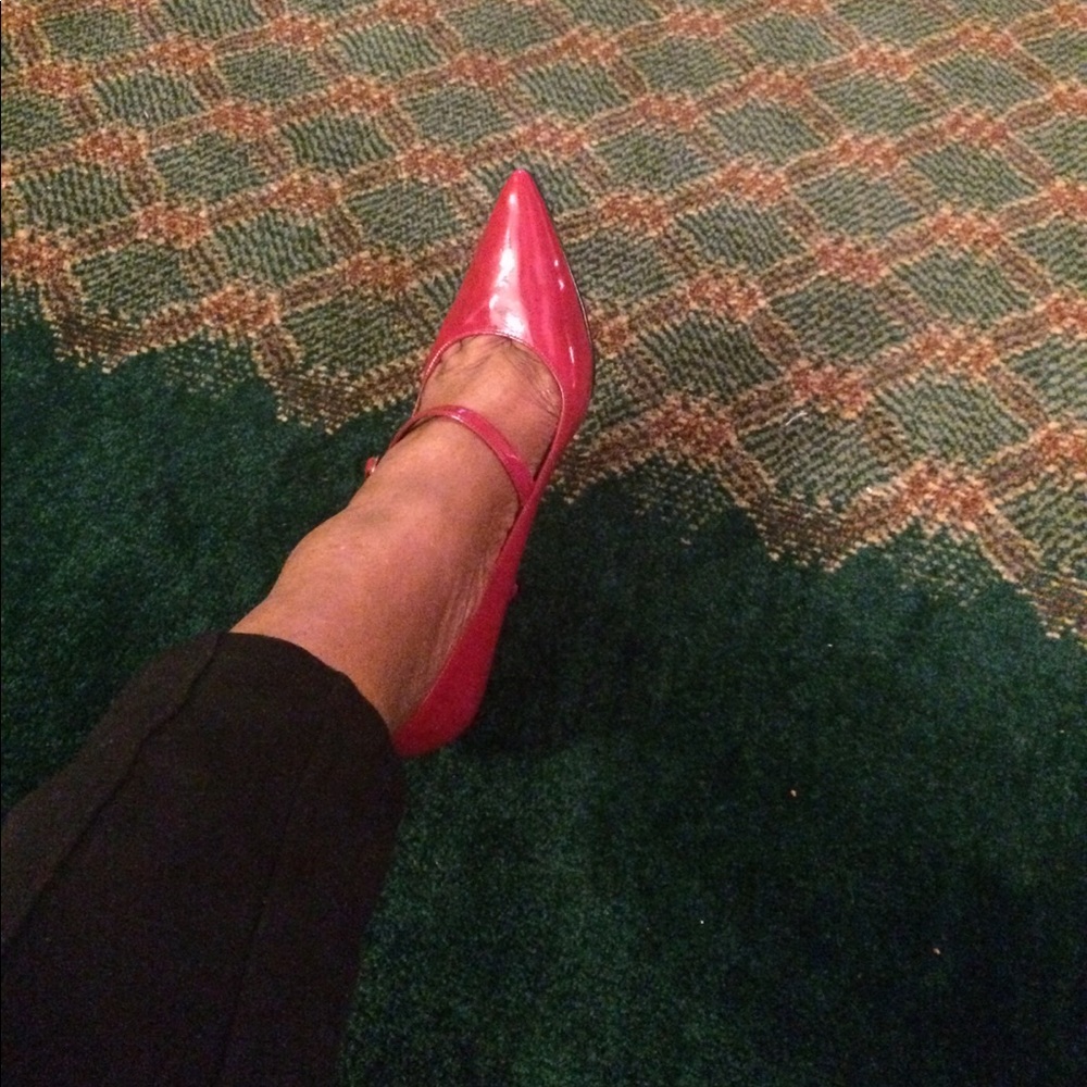 Patent leather shoes