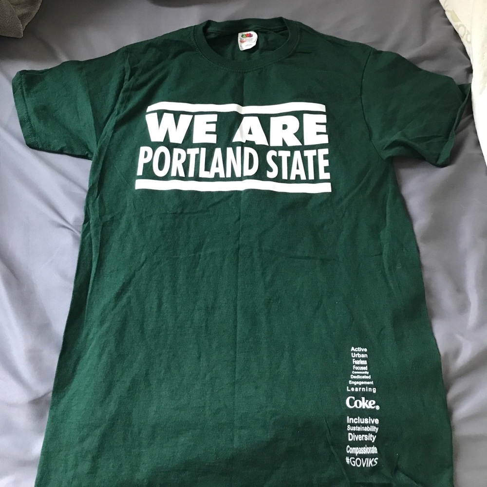 MUST GO! Portland State University T-shirt NWOT