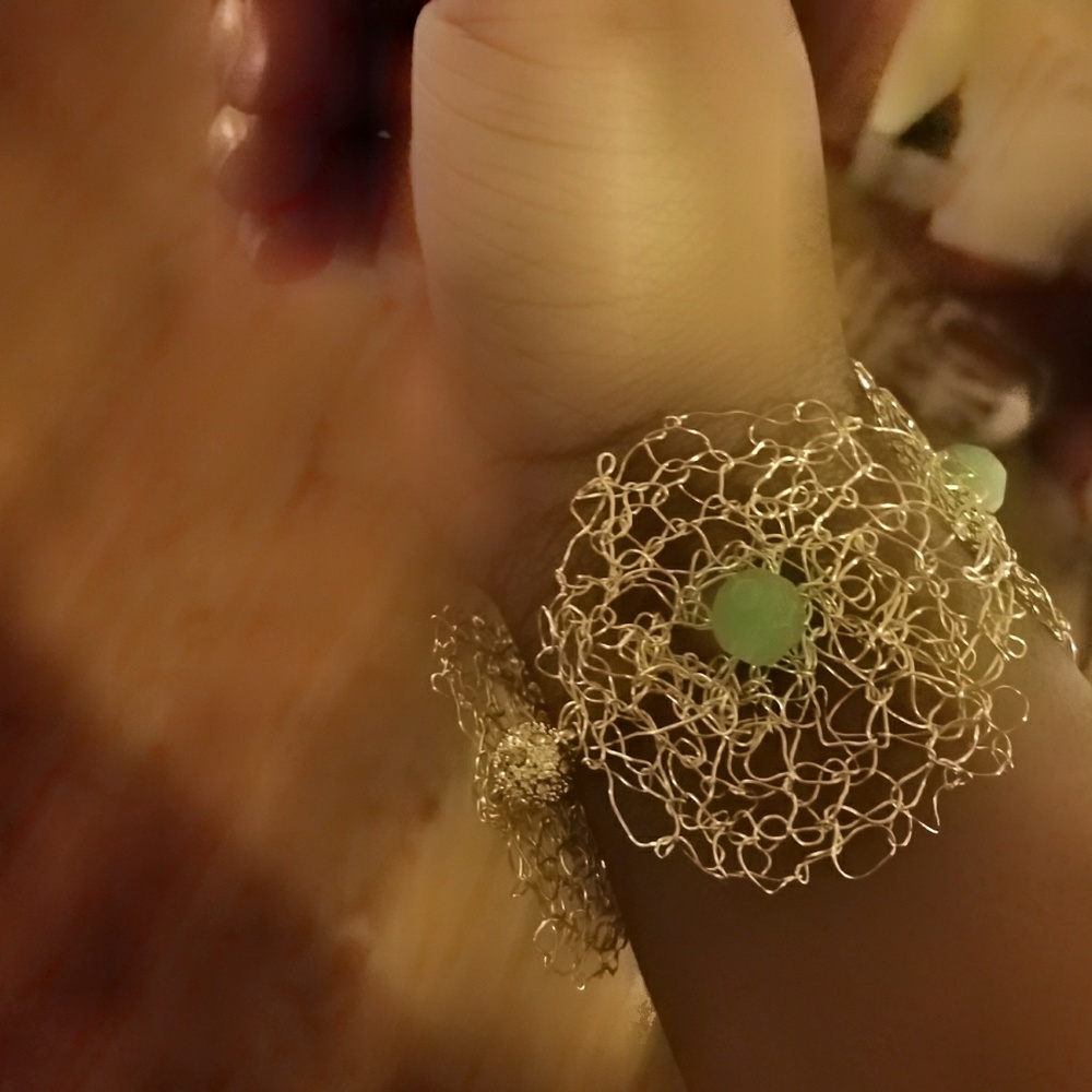Handmade Wire Crochet Bracelet