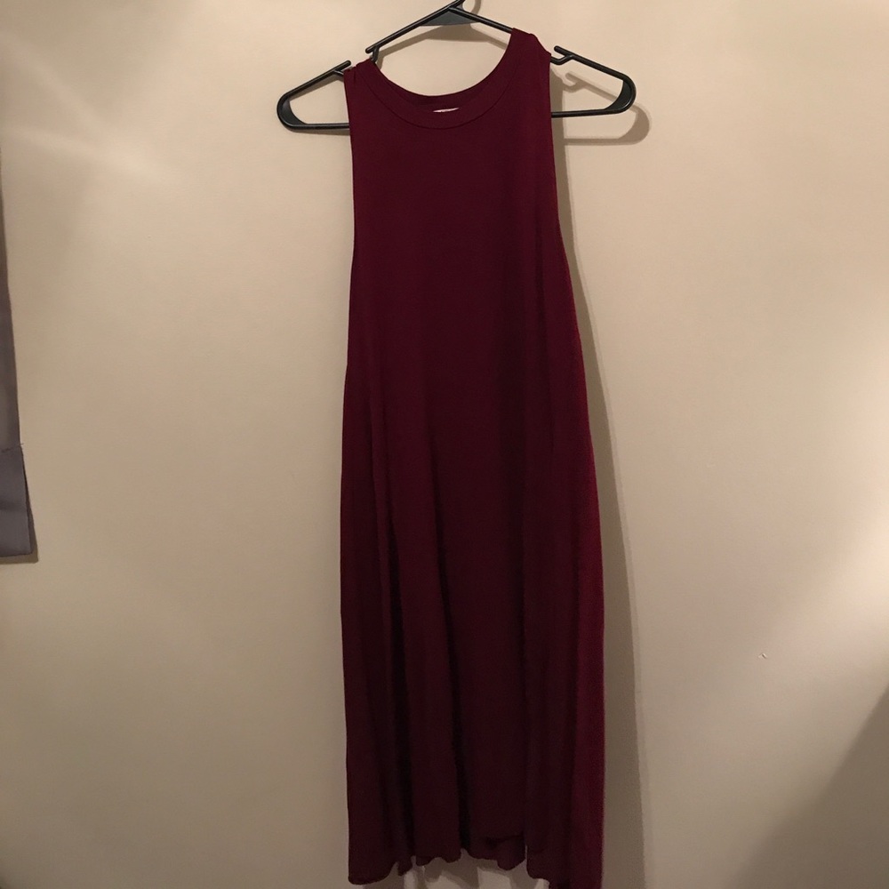 Burgundy dress