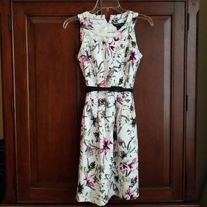Floral fit snd flare dress