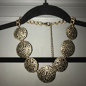 Gold statement necklace
