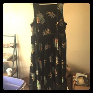 Black Floral Torrid Maxi Dress