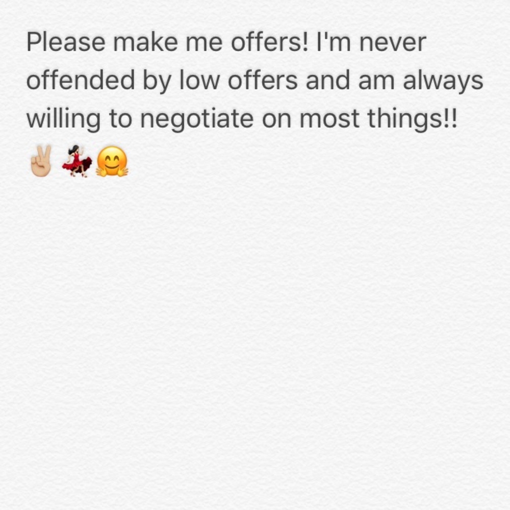 Please make OFFERS :) we can always negotiate!!