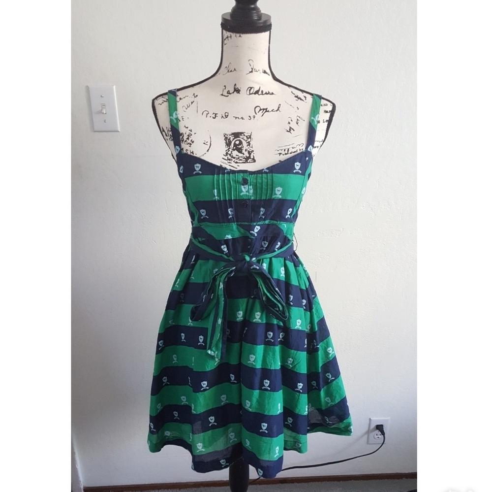 VS PINK Striped Button Summer Dress