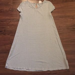 Ribbed t-shirt dress