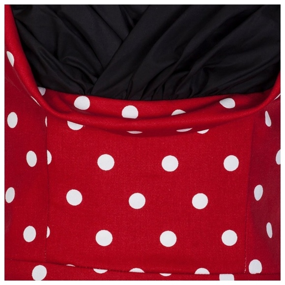 Polka Dot Pin Up Dapper Girl Dress - Picture 4 of 4