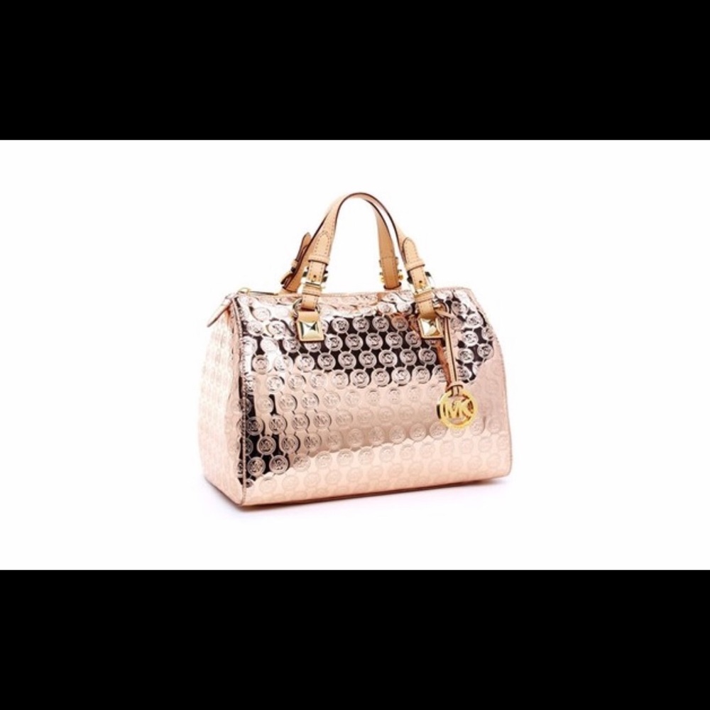 💝Michael Kors Grayson Rose Gold HUGE Satchel💝
