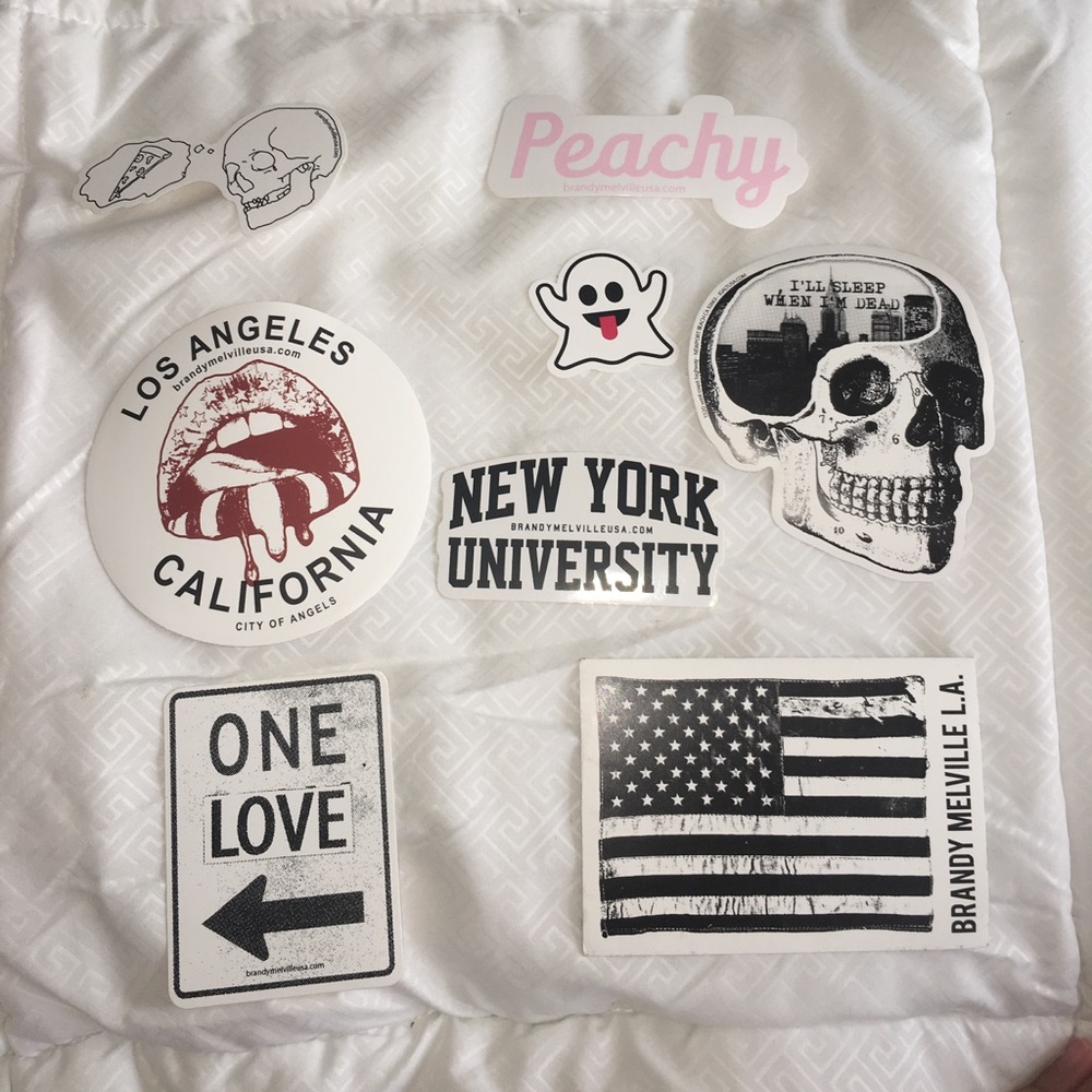 cute rare brandy melville stickers