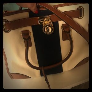 Michael kors Hamilton striped tote