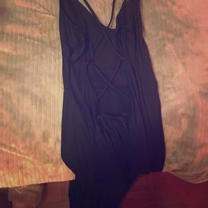 sexy cross back dress