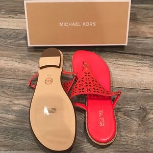 Michael Kors Coral Flats *Never Been Worn!*