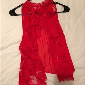 Nordstrom Rack high beck open back cute shirt