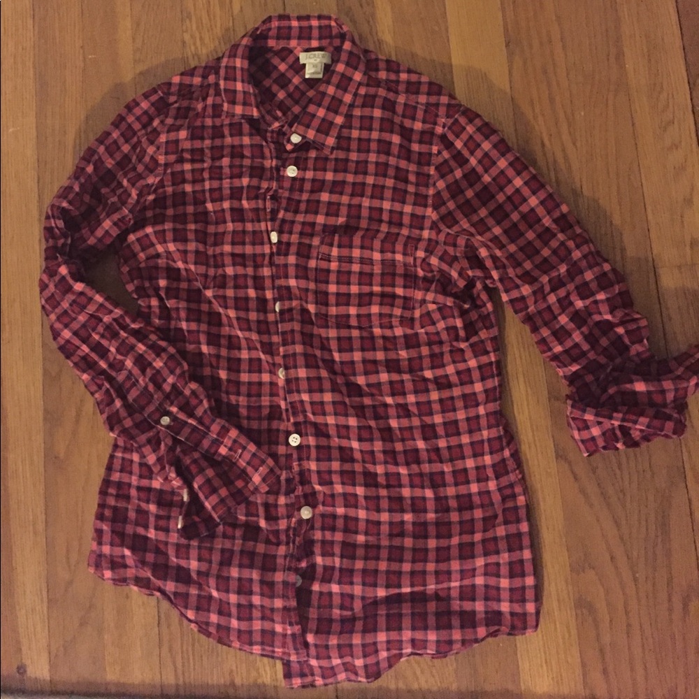 J. Crew Factory Lightweight Plaid Shirt