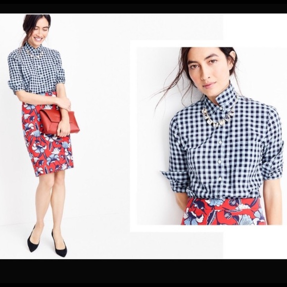 J. Crew Factory Lightweight Plaid Shirt - Picture 3 of 3