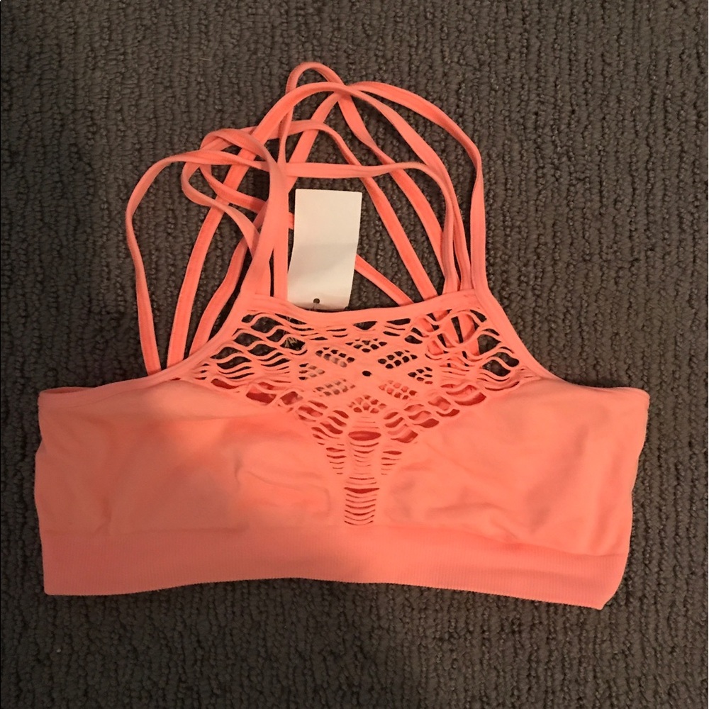LF RARE salmon bralette brand new with tags